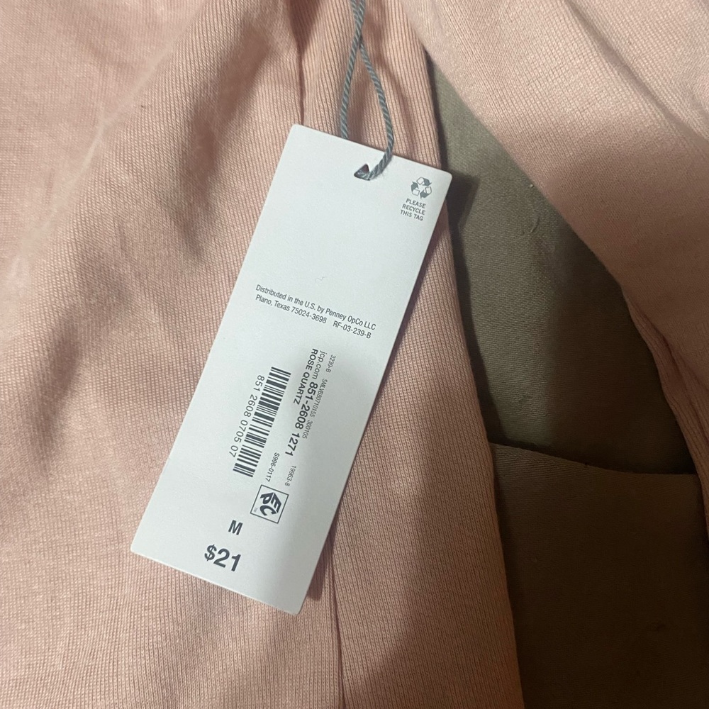 Liz Claiborne Blush V-Neck Long Sleeve Blouse - Picture 2 of 4